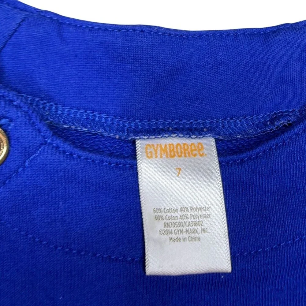 Gymboree Long Sleeve Dress Girls Size 7 Pink Blue White